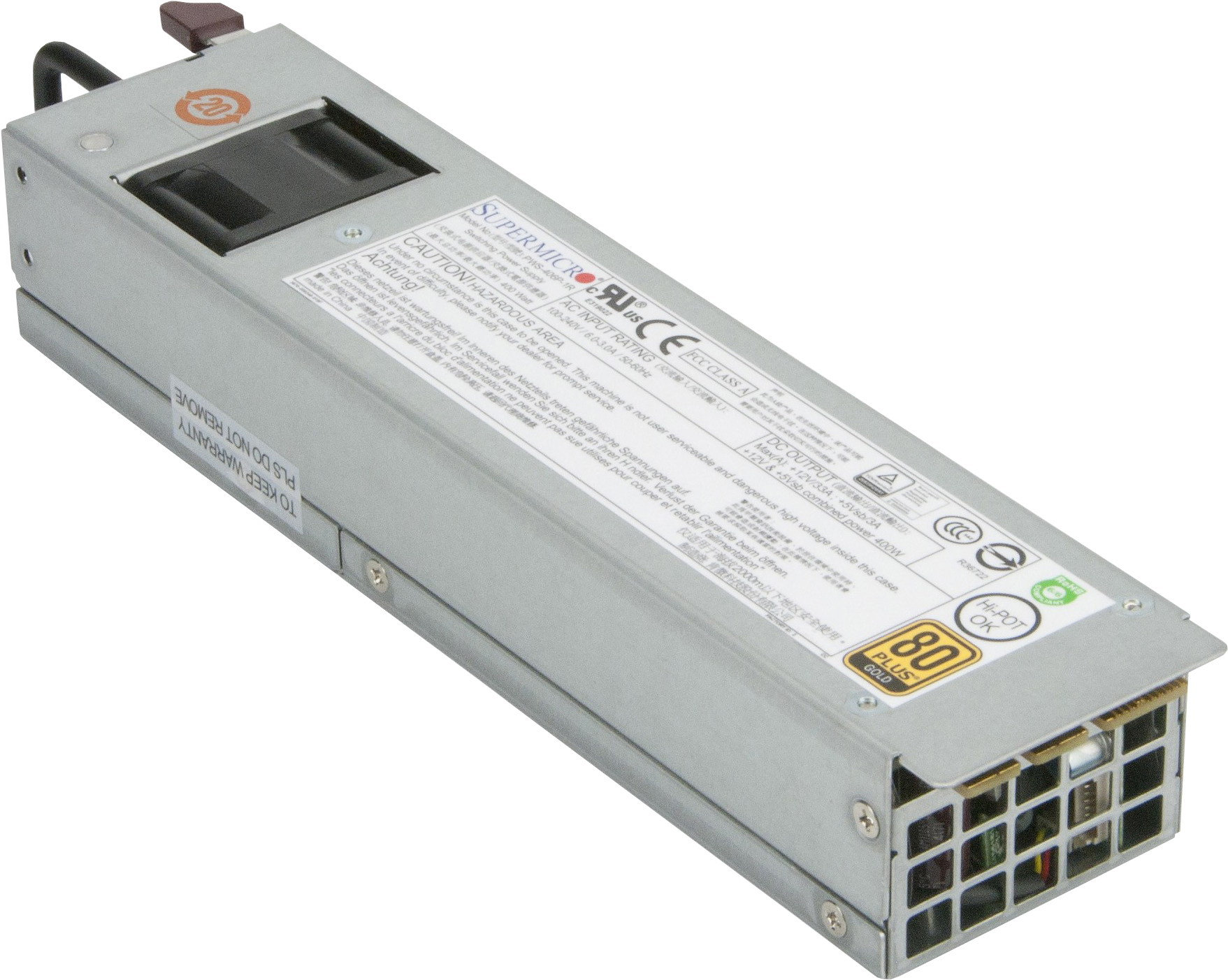 

Блок питания Supermicro PWS-406P-1R, Блок питания SuperMicro PWS-406P-1R