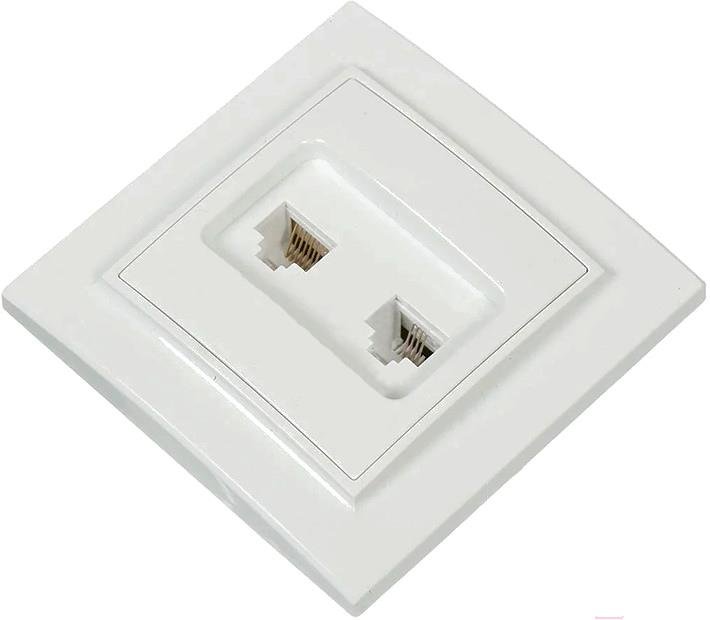 

Розетка EKF Basic Минск СП RJ-45+Phone белый, Basic Минск СП RJ-45+Phone