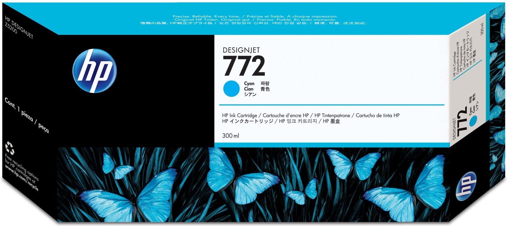 

Картридж HP 772 Light Cyan [CN632A], Картридж HP 772 CN632A Light Cyan