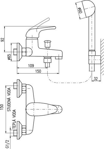 

Смеситель Slezak RAV SA054.5, SA054.5