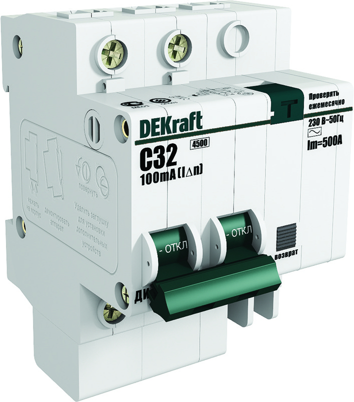 

Выключатель нагрузки Schneider Electric Дифференциальный автомат DEKraft 15005DEK
