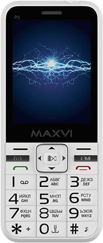 

Мобильный телефон Maxvi P3 White, P3