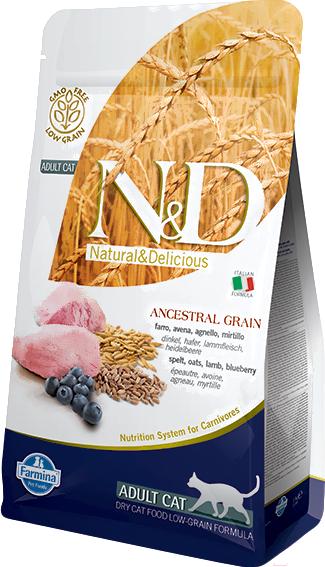 

Корм для кошек Farmina ND Low Grain Lamb Blueberry Adult 10кг, ND Low Grain Lamb Blueberry Adult 10кг