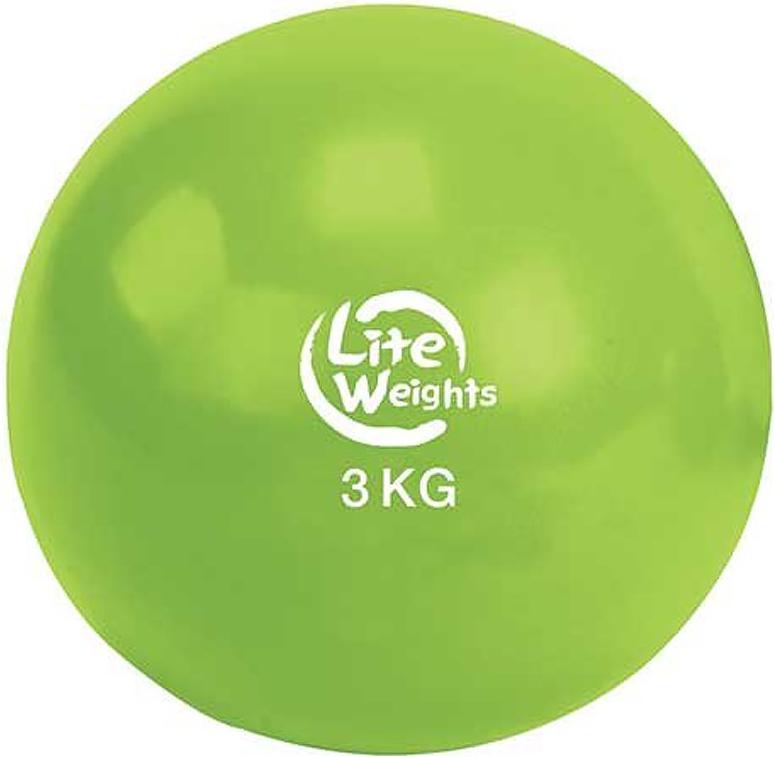 

Медицинбол Lite Weights 1703LW 3кг салатовый, 1703LW 3кг