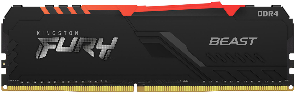 

Оперативная память Kingston FURY Beast RGB 32GB DDR4 PC4-25600 (KF432C16BBA/32)