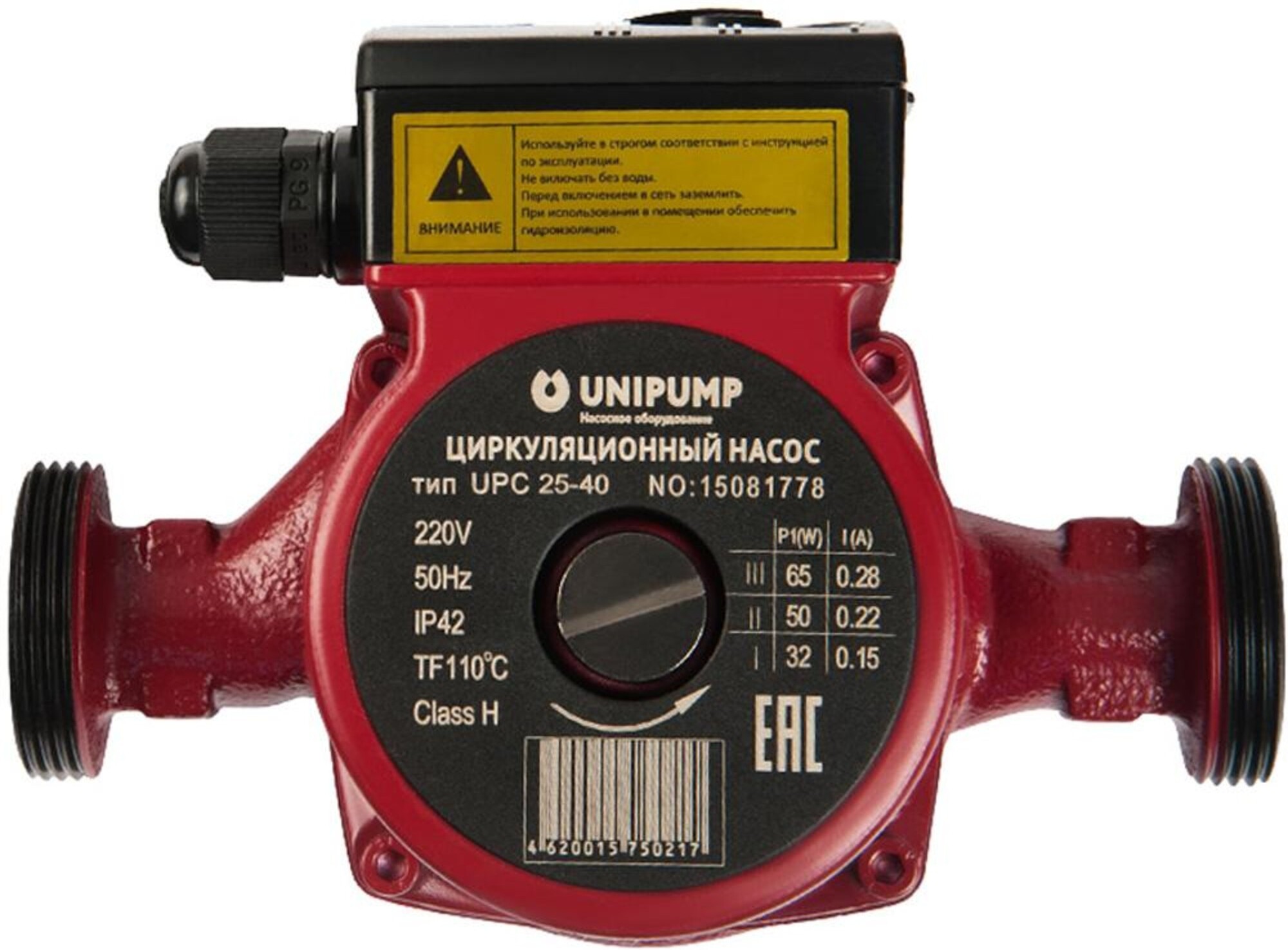 

Насос Unipump UPC 25-40, Циркуляционный насос Unipump UPC 25-40 180