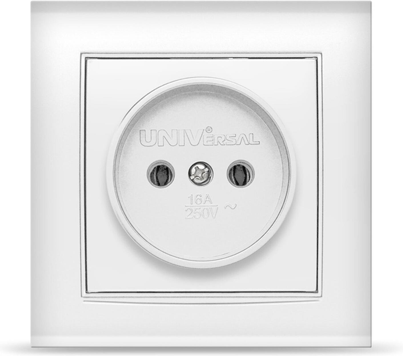 

Розетка Universal Бриллиант 1-я б/з белый [7947588], Розетка Universal Бриллиант 1-я б/з 7947588 белый