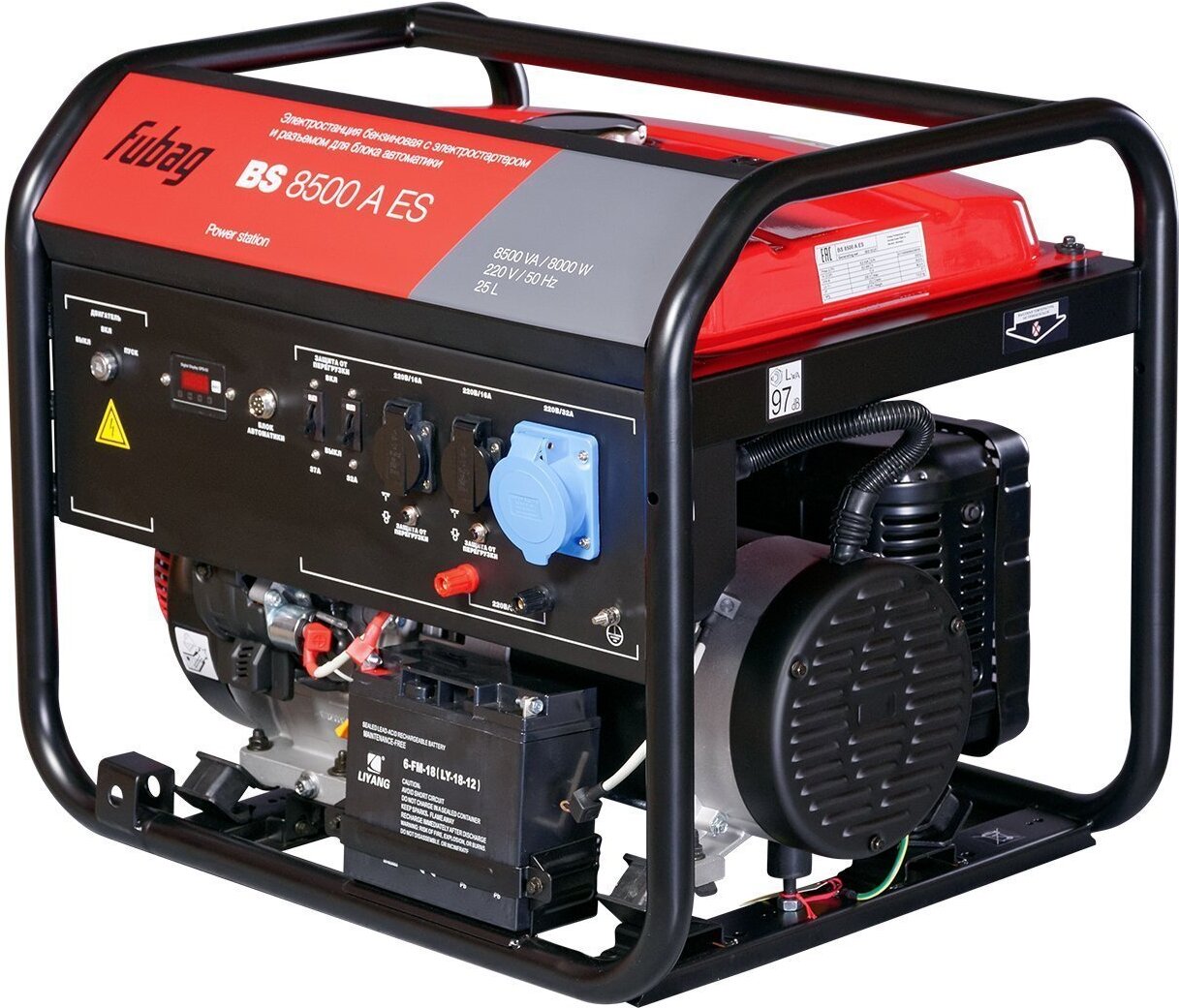

Бензиновый генератор Fubag BS 8500 A ES, Бензогенератор Fubag BS 8500 A ES (838253)