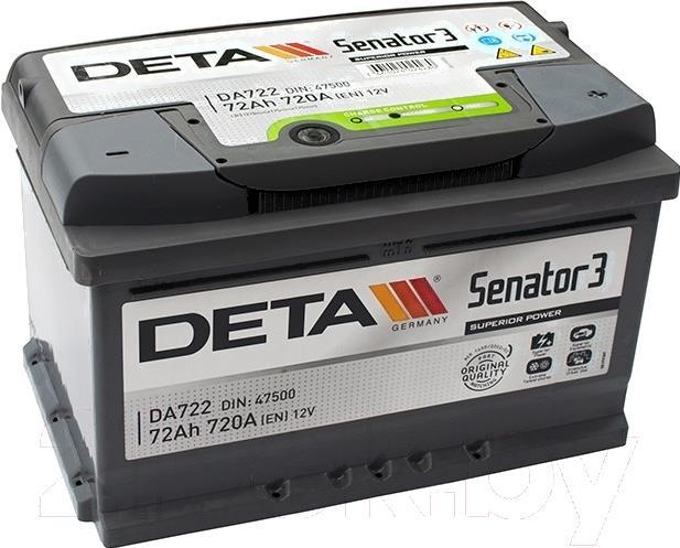 

Аккумулятор DETA Senator3 DA722 (72 А/ч), Senator3 DA722 (72 А/ч)