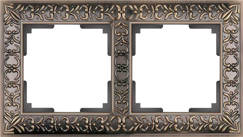 

Рамка для выключателя и розетки Werkel Antik 2 поста WL07-Frame-02 бронза [a029839], Antik 2 поста WL07-Frame-02