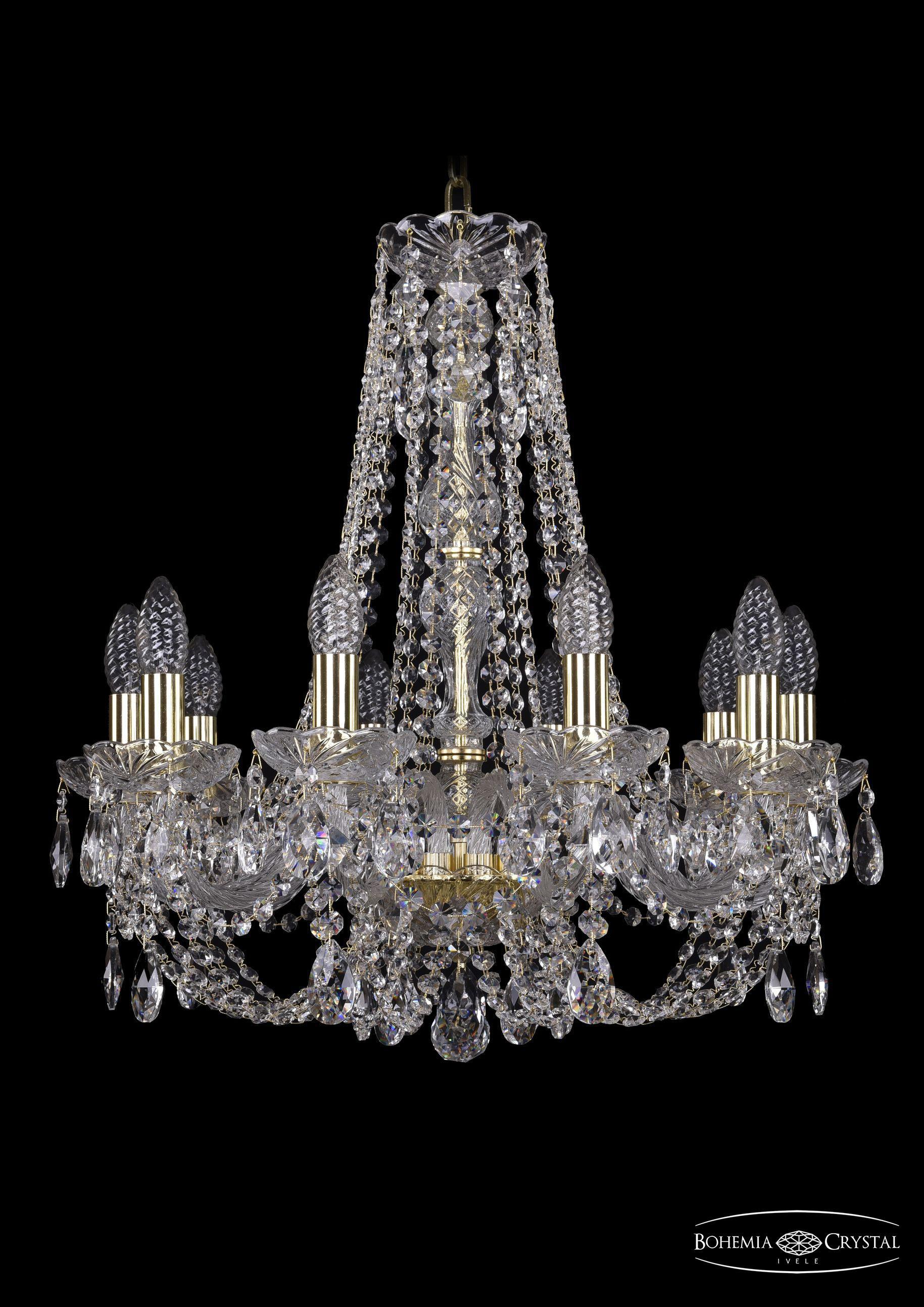 

Подвесная люстра Bohemia Ivele Crystal 1406/10/195/h-58/G