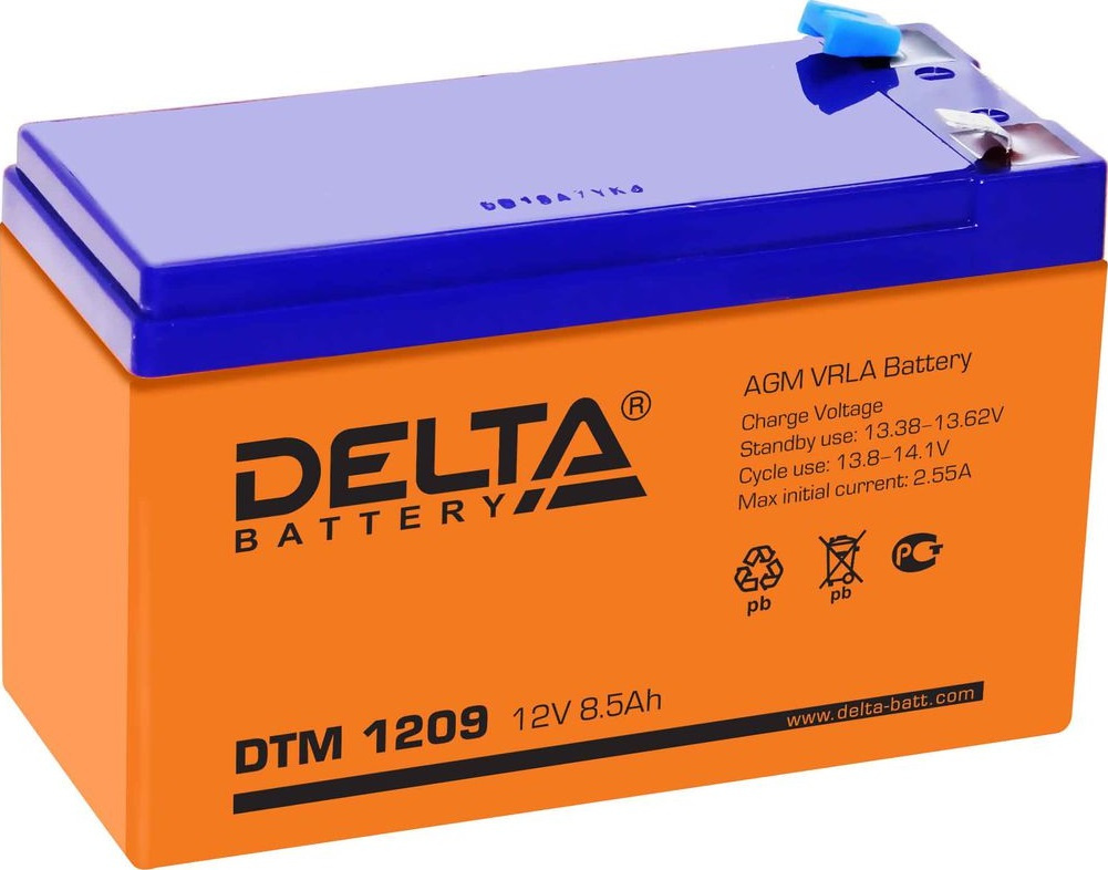 

Аккумулятор для ИБП DELTA HR 12-9 12V/9Ah