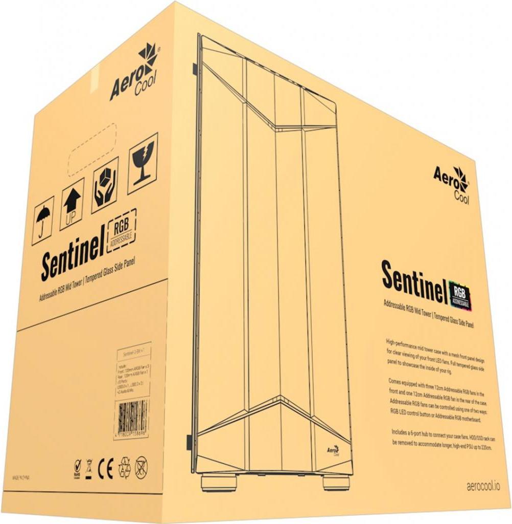 

Корпус AeroCool Sentinel без БП, Sentinel без БП