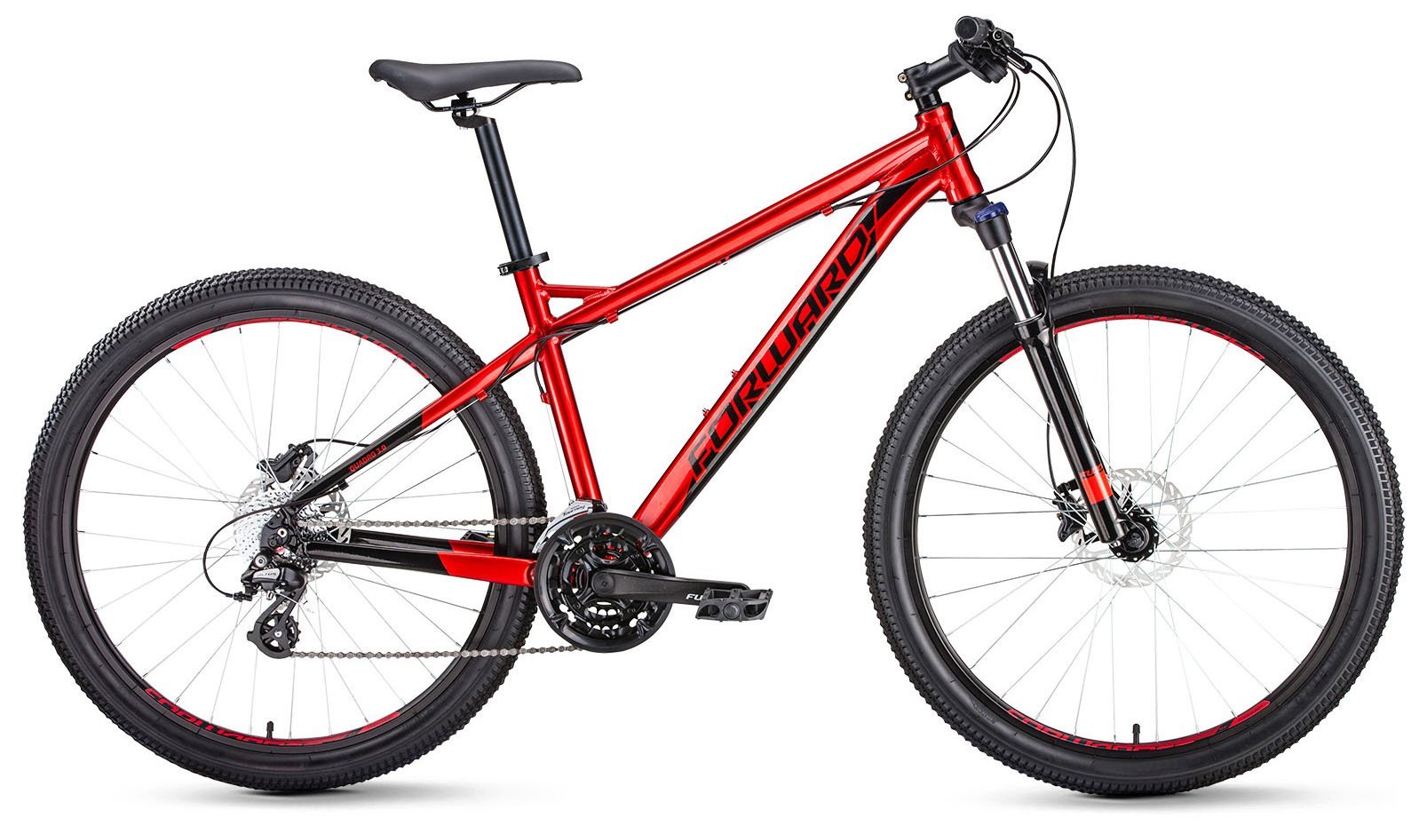 

Велосипед Forward Quadro 27.5'' 3.0 disc рама 17 дюймов 2019 красный [RBKW9M67R019], Quadro 27.5 3.0 disc 2019 19 дюймов