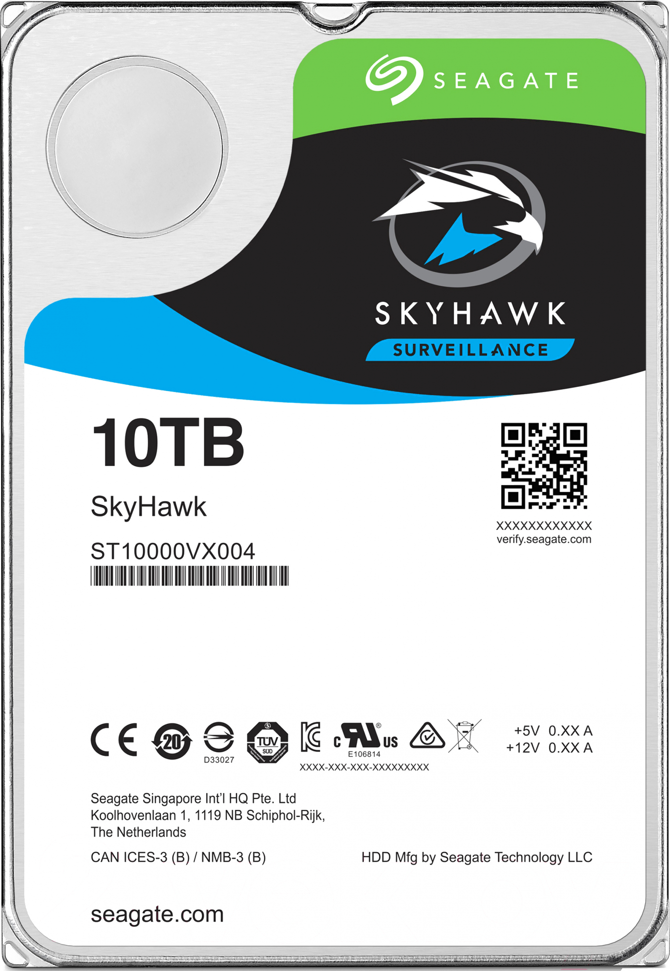 

Жесткий диск Seagate SkyHawk AI 10TB (ST10000VE000), Жесткий диск Seagate ST10000VE000