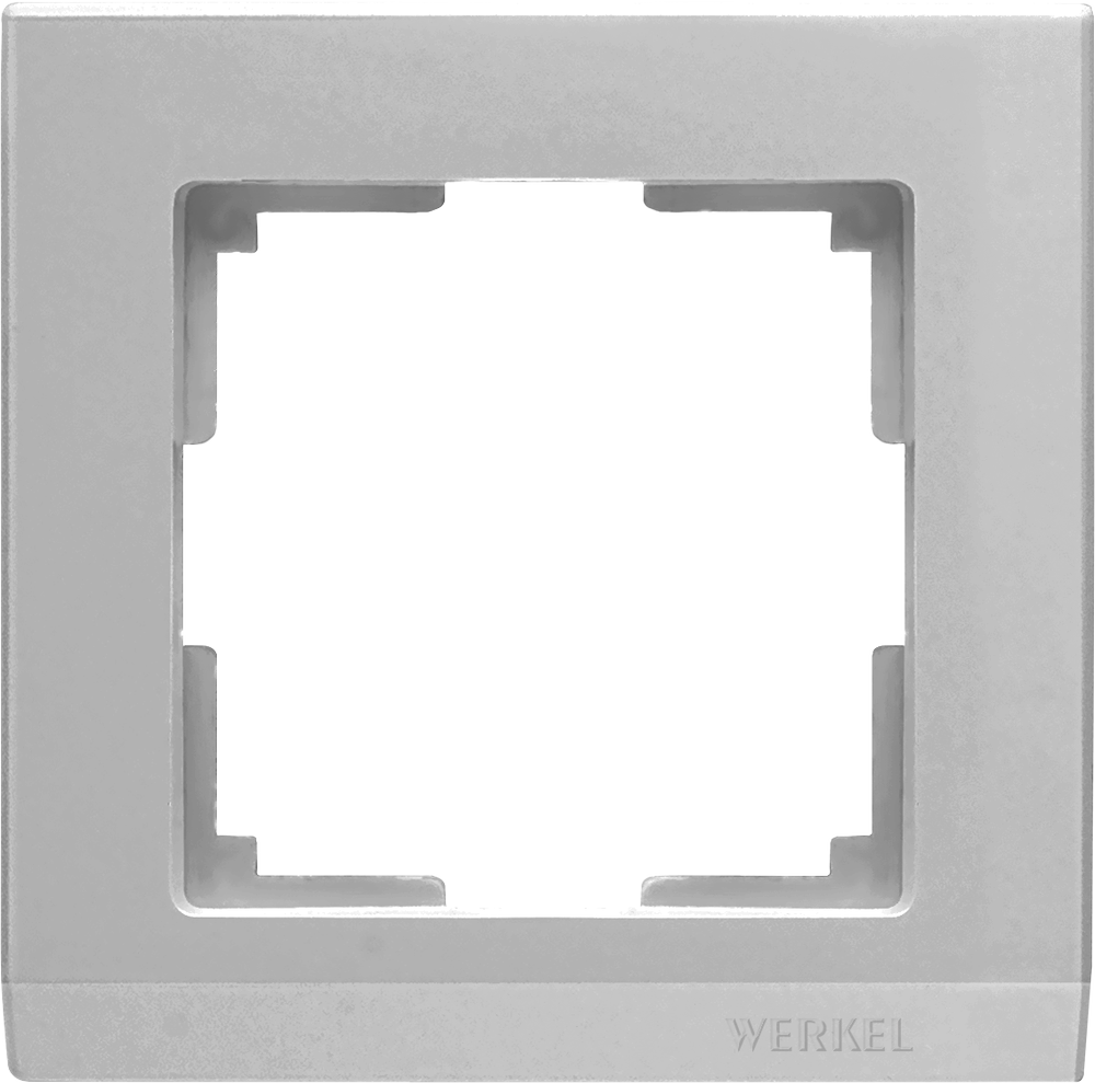 

Рамка для выключателя и розетки Werkel Stark 1 пост WL04-Frame-01 серебряный [a031802], Stark 1 пост WL04-Frame-01
