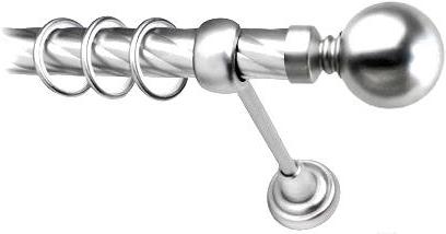 

Карниз Lm Decor Шар большой 059 1р витой 25мм 1.8м сатин, Шар большой 059 1р витой 25мм 1.8м
