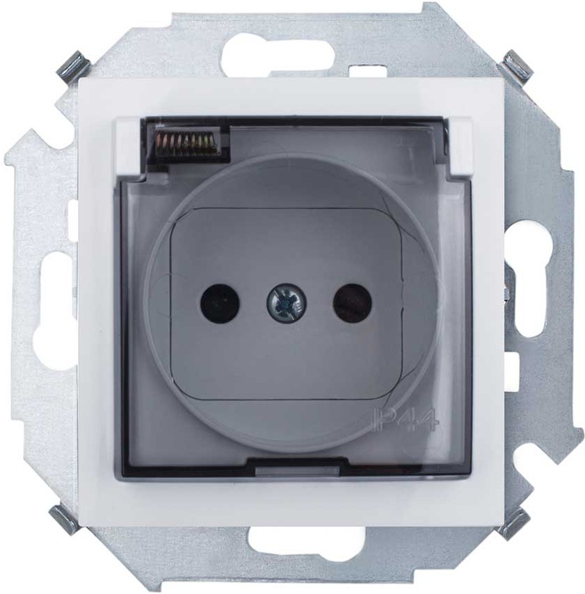 

Розетка Simon 1591424-030 белый