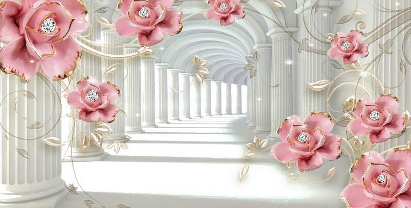 

Фотообои Citydecor Цветочная абстракция 9 3d 500x254