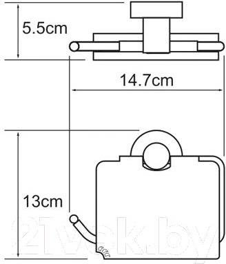 

Держатель для туалетной бумаги Wasserkraft Isen K-4025, Isen K-4025