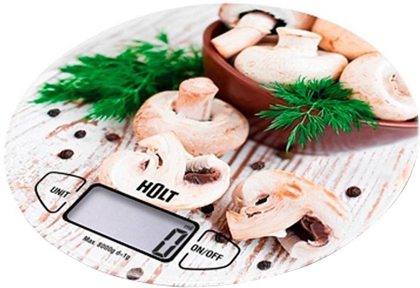 

Кухонные весы Holt HT-KS-003 (грибы), Кухонные весы Holt HT-KS-003 грибы белый/зеленый/рисунок