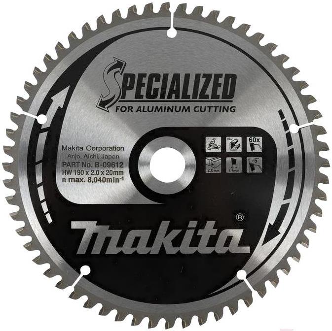 

Диск пильный Makita B-31485, Диск пильный Makita 210х30 60T Specialized B-31485