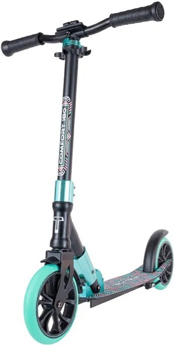 

Самокат Tech Team 180R Comfort 2022 (черный/бирюзовый)