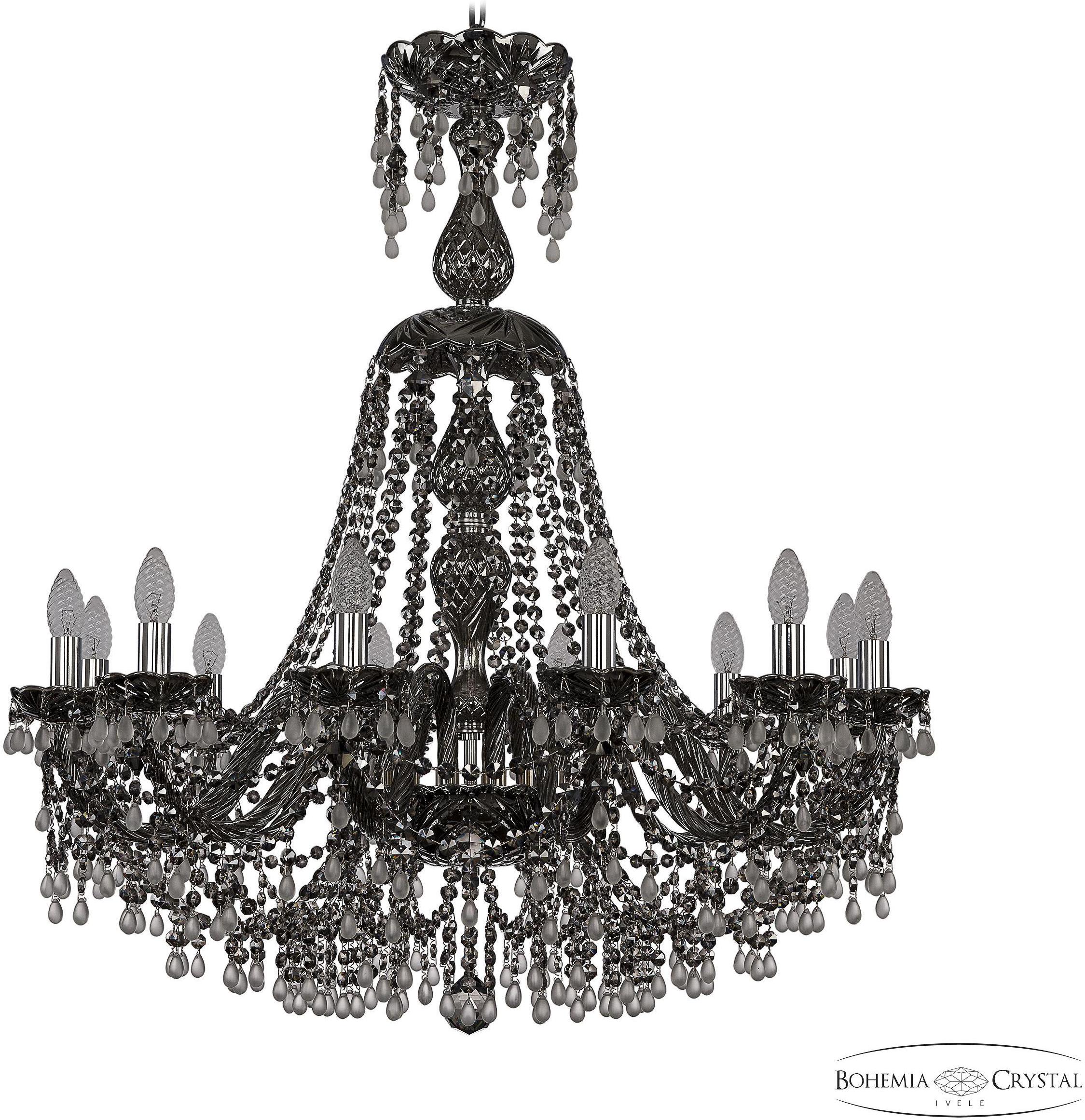 

Подвесная люстра Bohemia Ivele Crystal 1410/12/300/XL-95 Ni V0300 M781