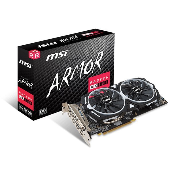

Видеокарта MSI Radeon RX 580 Armor OC 8GB GDDR5 [RX 580 ARMOR 8G OC], Radeon RX 580 Armor OC 8GB GDDR5