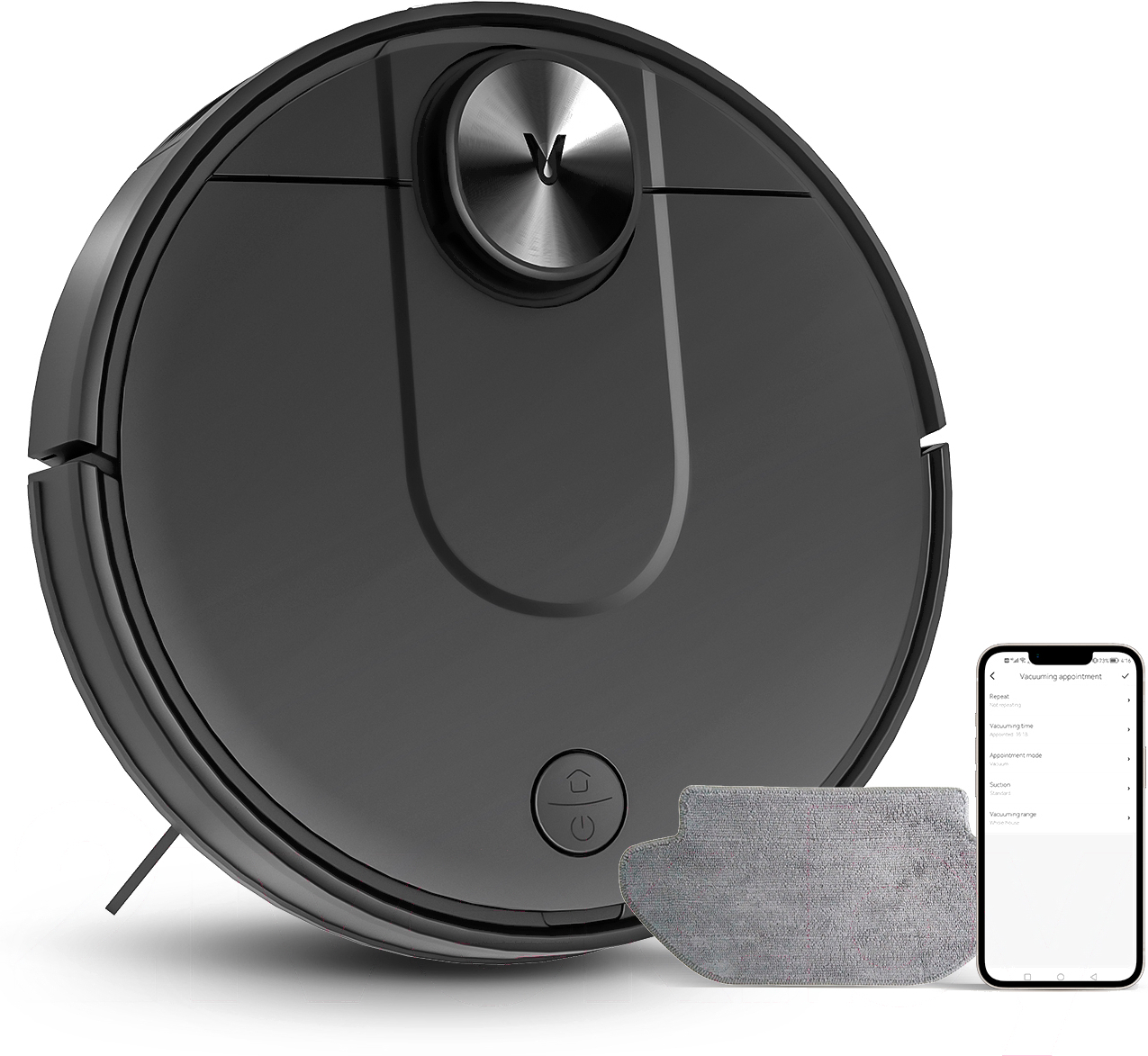 

Робот-пылесос Viomi Robot Vacuum Cleaner V2 Max V-RVCLM24B черный [YMVX133CN], Робот-пылесос Viomi Robot Vacuum Cleaner V2 Max V-RVCLM24B