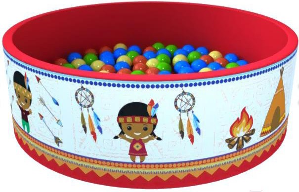 

Игровой сухой бассейн Romana Индейцы ДМФ-МК-02.52.02 + 300 шаров