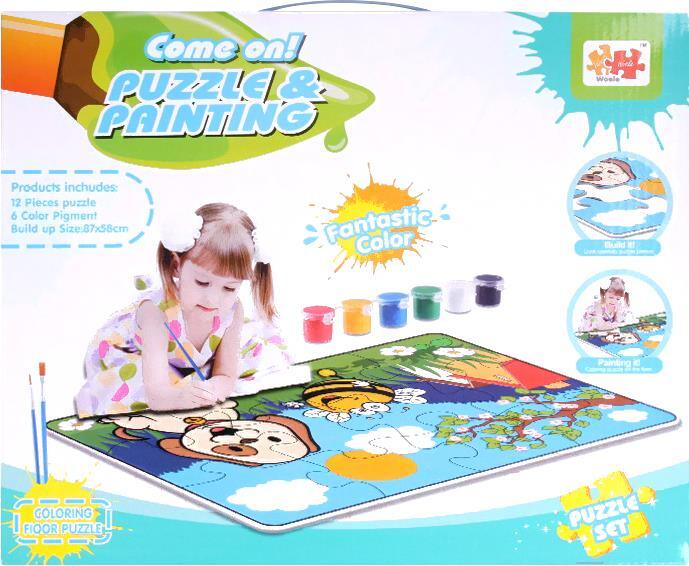 

Набор для творчества Darvish раскраска 2в1 + 6 красок [DV-T-1828], Набор для творчества Darvish раскраска 2в1 + 6 красок DV-T-1828