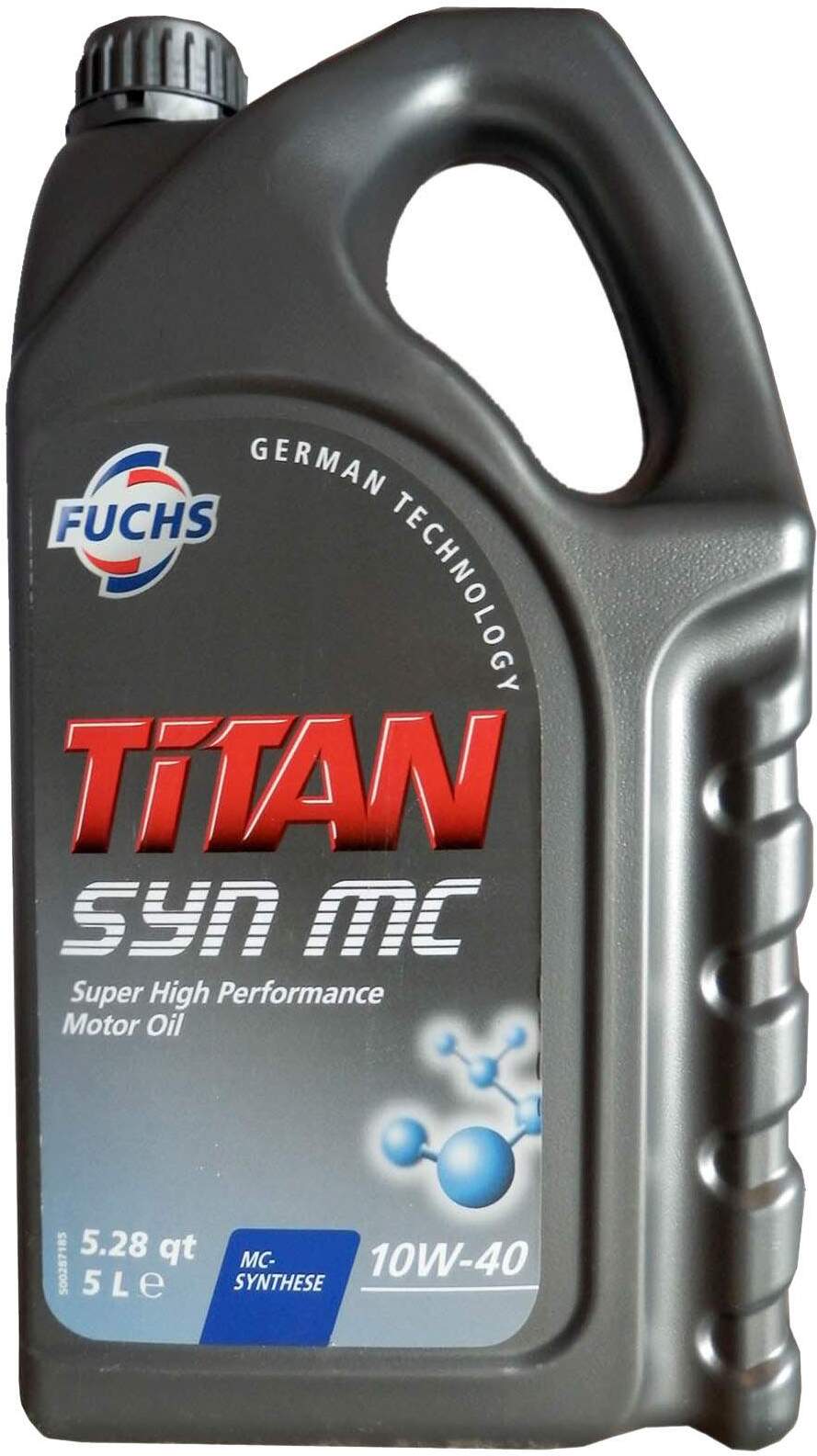

Моторное масло Fuchs Titan Syn MC 10W40 / 601004384 (5л), Моторное масло Fuchs Titan Syn MC 10W40 5л 601004384