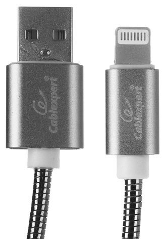

Gembird Cablexpert USB AM/Lightning 1m Titan [CC-G-APUSB02Gy-1M], Cablexpert USB AM/Lightning 1m