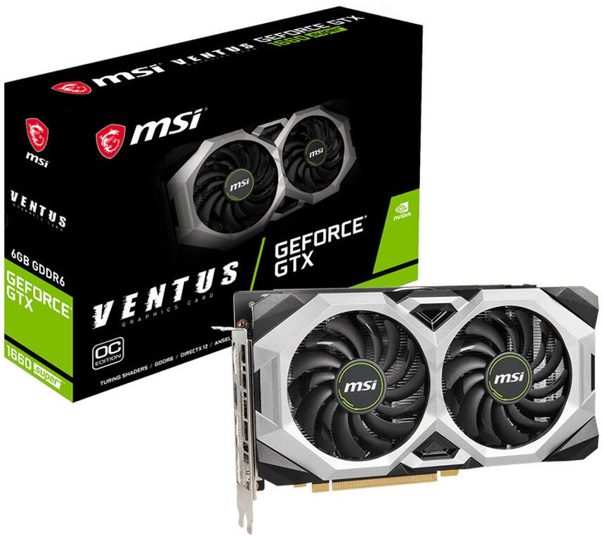 

Видеокарта MSI GTX 1660 SUPER VENTUS OC (Ret), Видеокарта MSI GTX 1660 SUPER VENTUS OC (Ret) (MSI GTX 1660SUPER 6Gb GDDR6 192 bit (GTX 1660 SUPER VENTUS OC) (Ret))