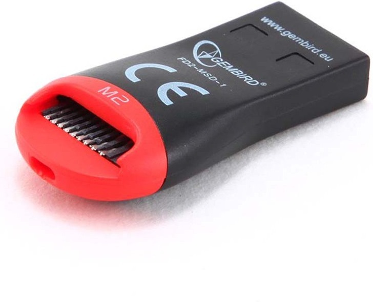 

Кардридер Gembird FD2-MSD-1, Карт-ридер Gembird FD2-MSD-1 Micro-SD USB2.0 compact card