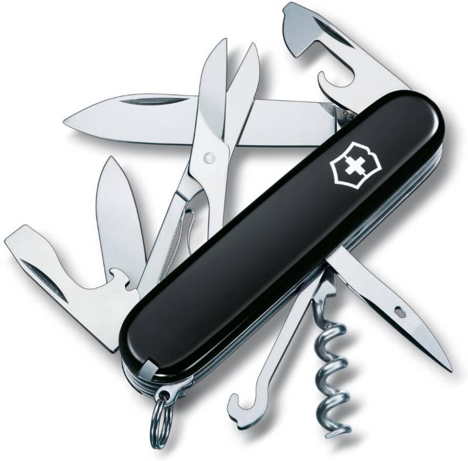 

Туристический нож Victorinox Climber 14 функций карт. коробка черный [1.3703.3], Туристический нож Victorinox Climber 14 функций карт. коробка 1.3703.3 черный