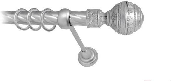 

Карниз Lm Decor Ампир 161 1р витой 25мм 2.4м сатин, Ампир 161 1р витой 25мм 2.4м