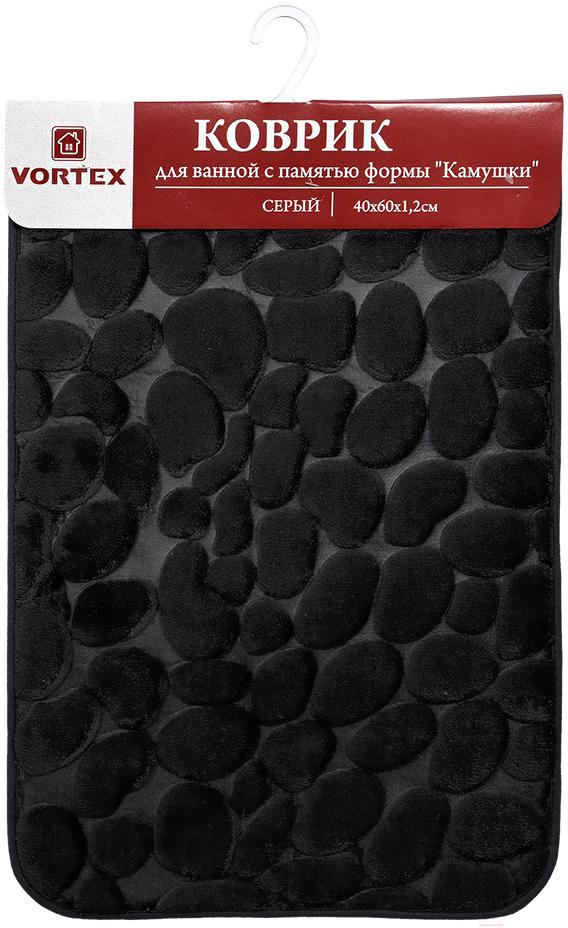 

Коврик для ванной Vortex Камушки серый [24117], Камушки