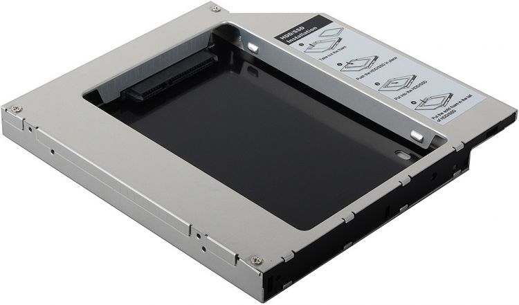 

Бокс для жесткого диска AgeStar SSMR2S серебристый, Сменный бокс для HDD/SSD AgeStar 2.5 SSMR2S черный