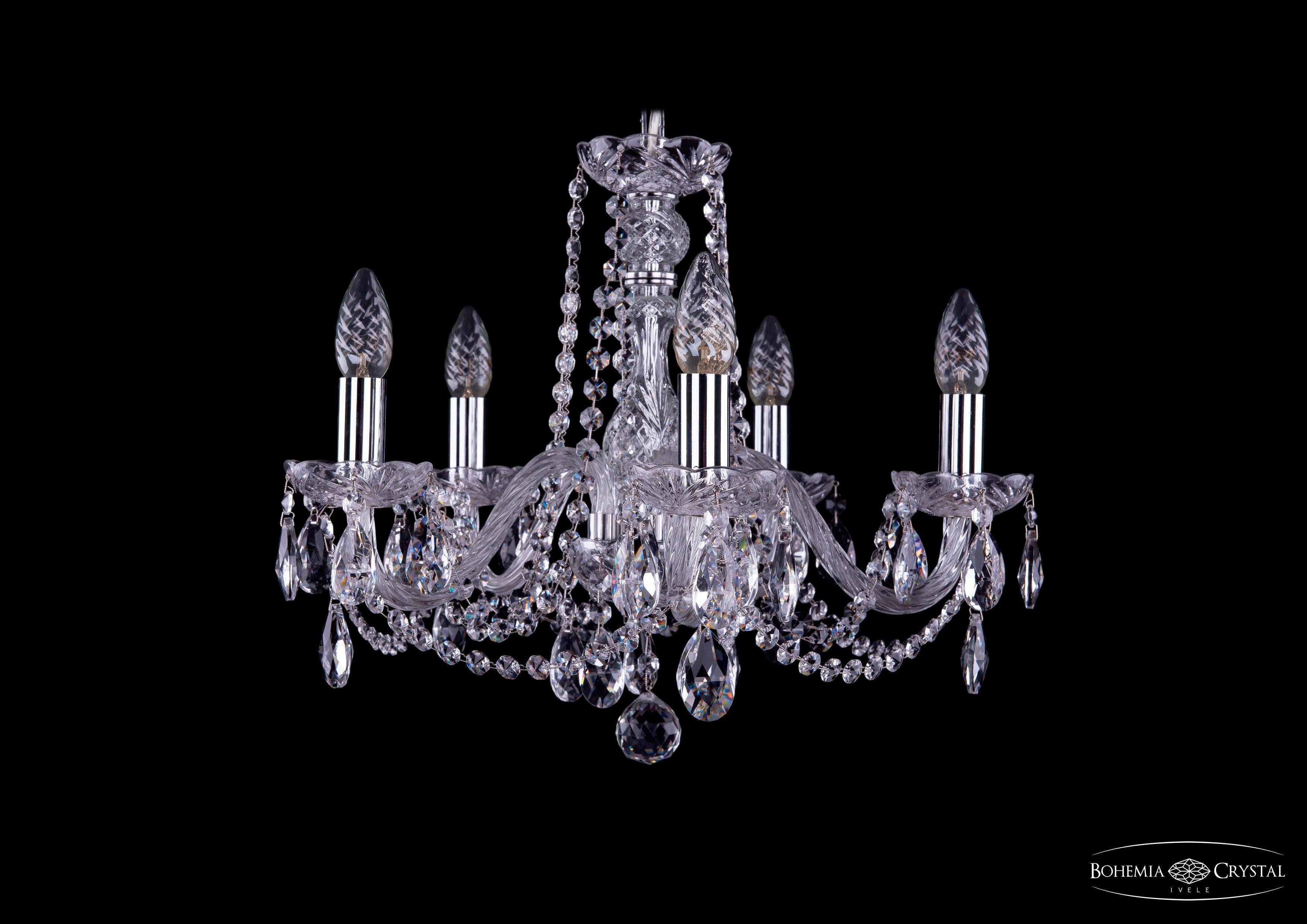 

Подвесная люстра Bohemia Ivele Crystal 1402/5/160/Ni