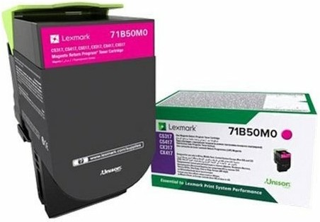 

Картридж для принтера (МФУ) Lexmark 71B50M0 для CS317dn,CS417dn, CS517de,CX317dn,CX417dn,CX517de пурпурный, Картридж Lexmark 71B50M0 для CS317dn,CS417dn, CS517de,CX317dn,CX417dn,CX517de пурпурный