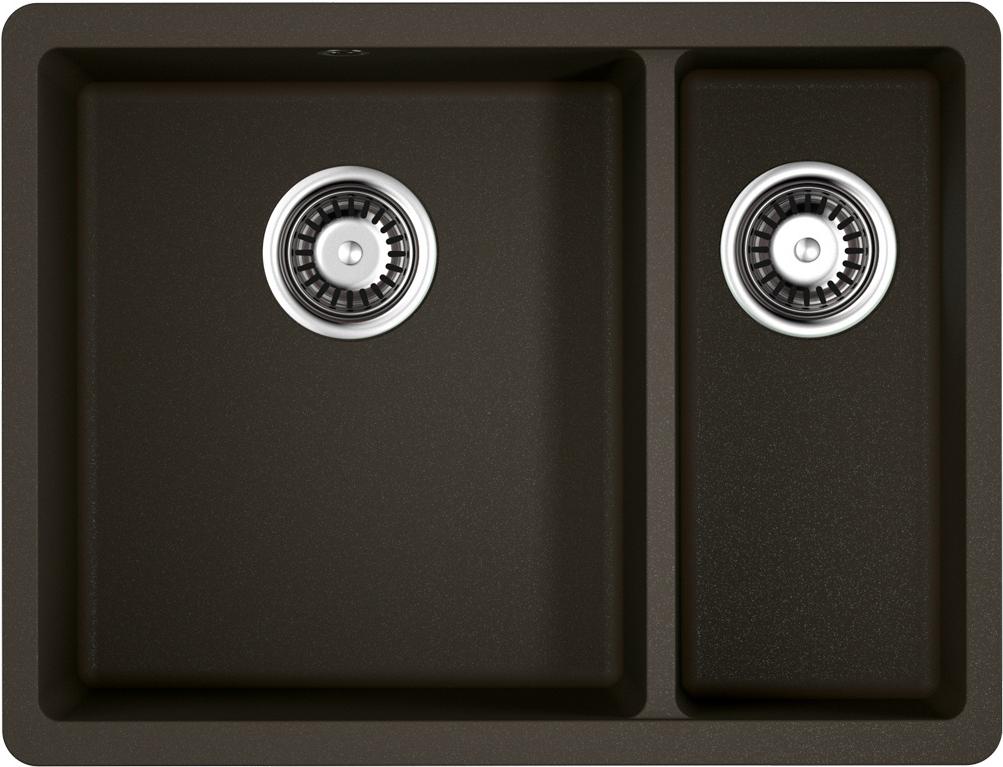 

Кухонная мойка Omoikiri Kata 55-2-U-DC Artgranit темный шоколад [4993388], Kata 55-2-U-DC Artgranit