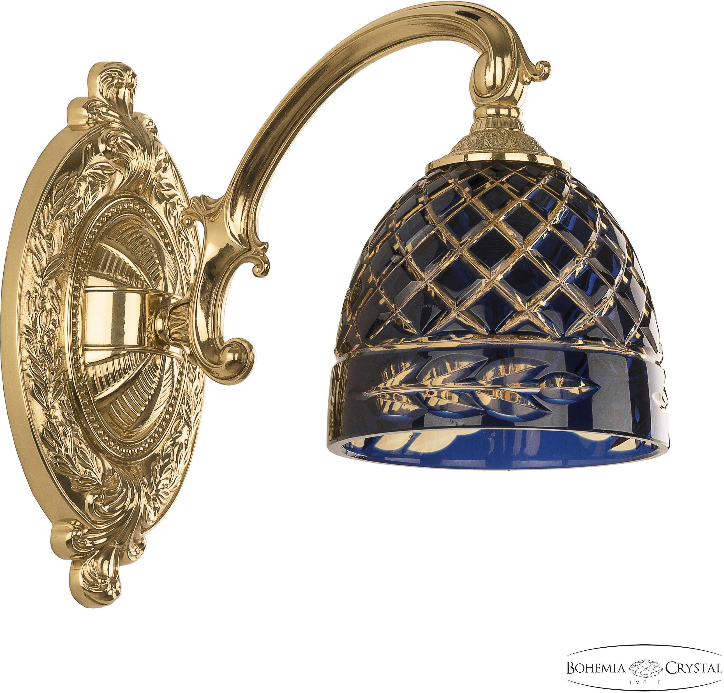 

Подвесная люстра Bohemia Ivele Crystal 7209B10/1/175 G P1 D Amber-Blue/H-1J