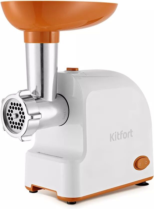 

Мясорубка Kitfort КТ-2113-1 белый/оранжевый