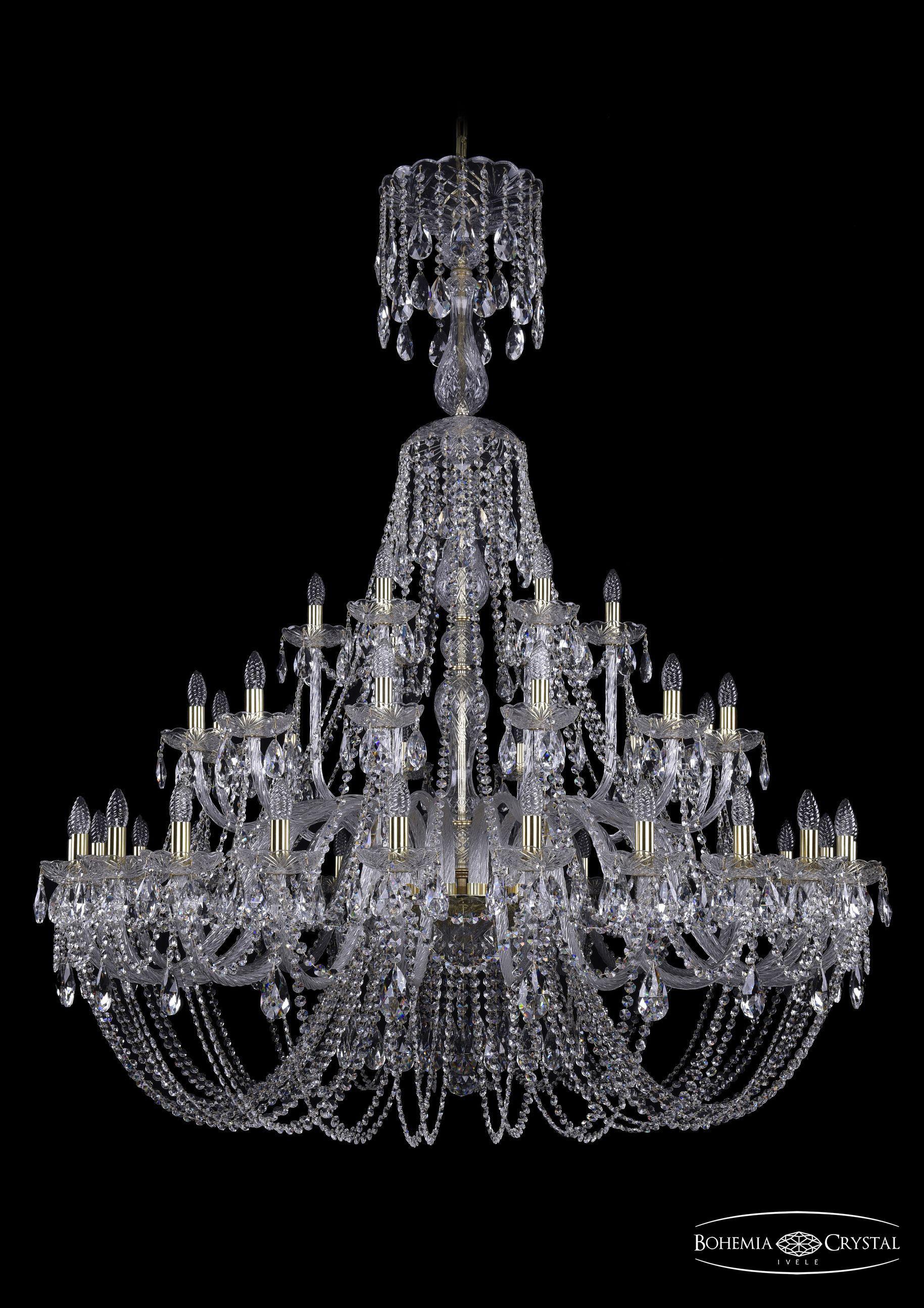 

Подвесная люстра Bohemia Ivele Crystal 1406/24+12+6/530/XL-160/G