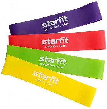 

Эспандер Starfit Core ES-203 латекс 4 шт неон