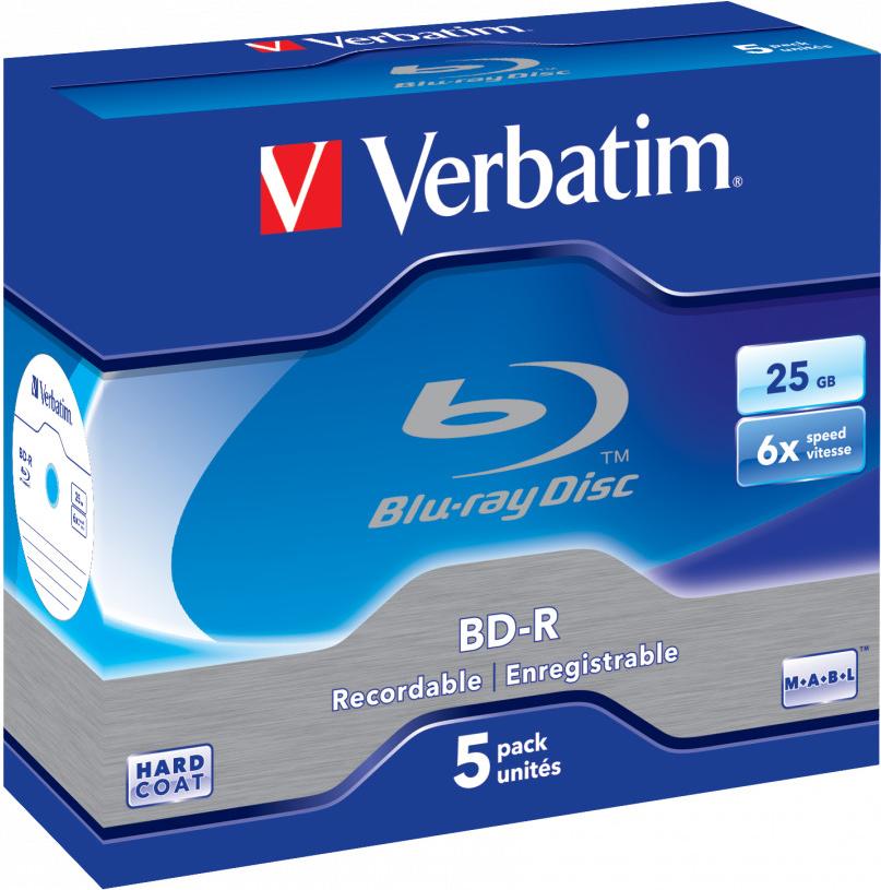 

Оптический диск Verbatim BD-R 25Gb 6x Jewel case 5 шт [43715], BD-R 25Gb 6x Jewel case 5 шт