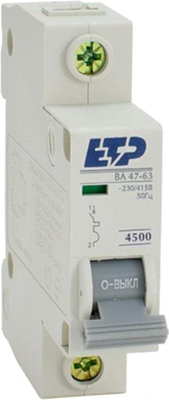 

Выключатель нагрузки ETP ВА 47-63 1P 10А (D)