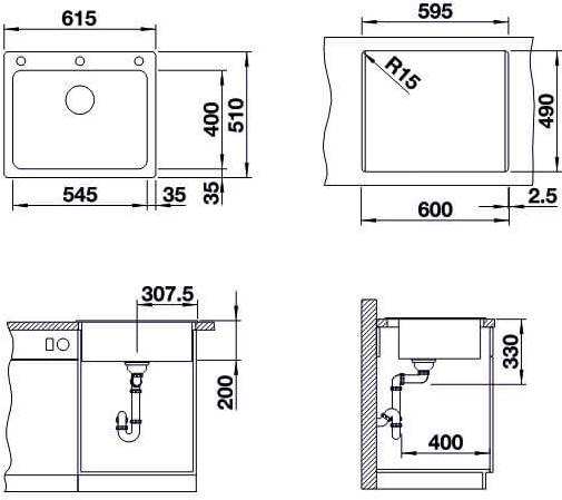 

Кухонная мойка Blanco NAYA 6 жасмин [519642], NAYA 6